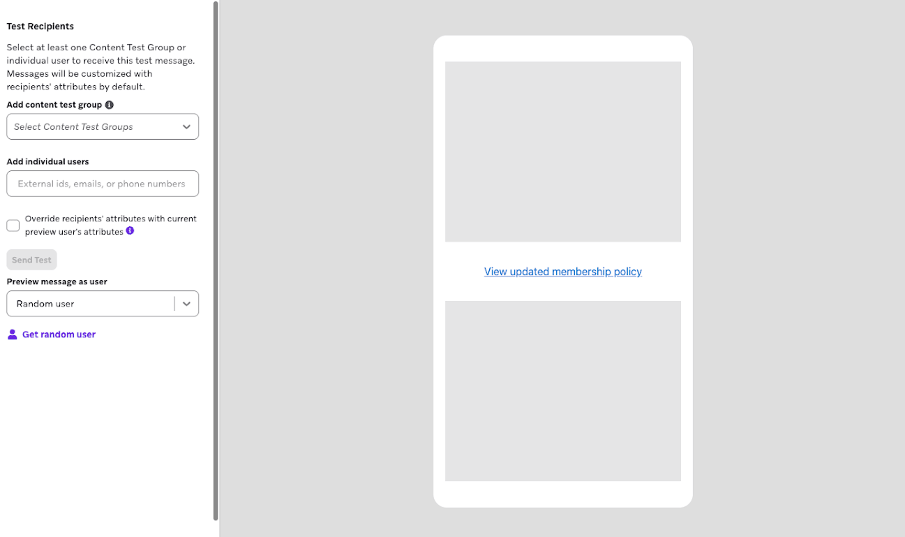 バナーコンポーザーのプレビュータブ。