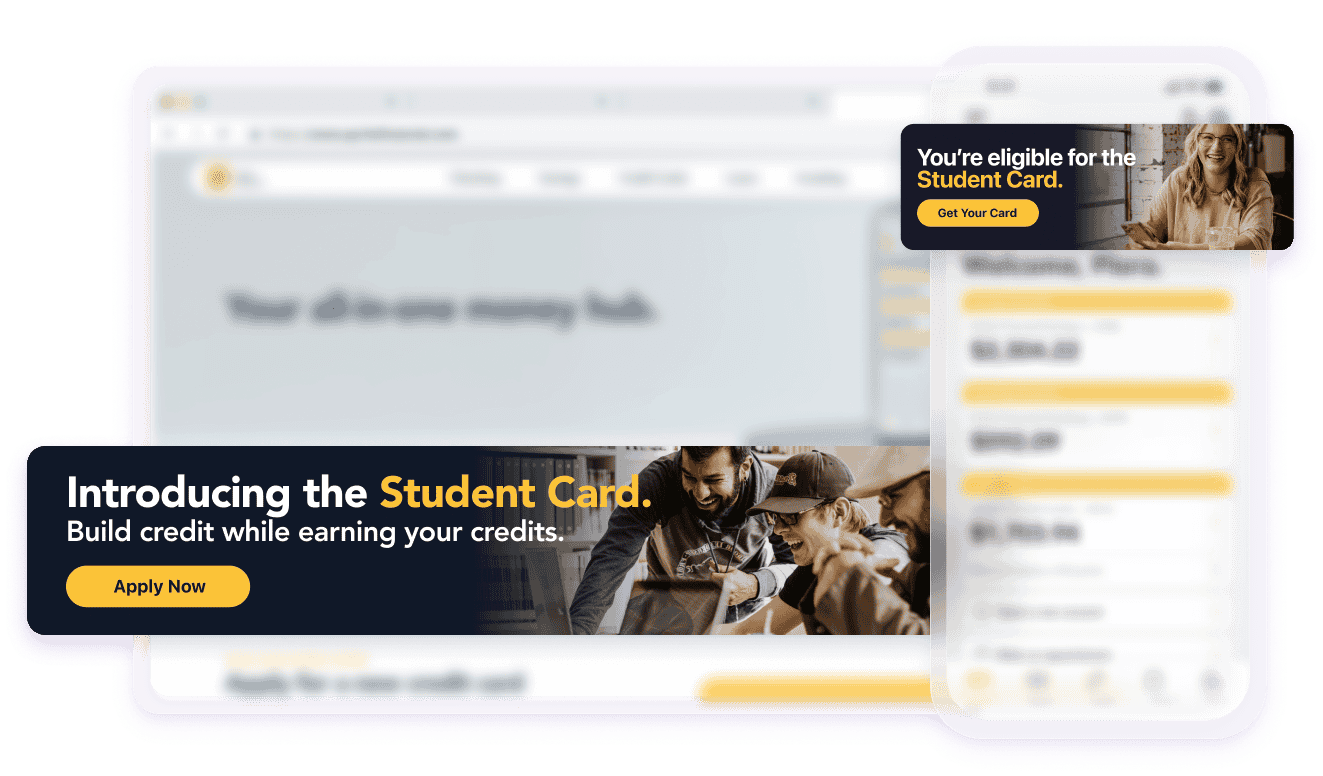 デバイス上でレンダリングされたバナーの例。