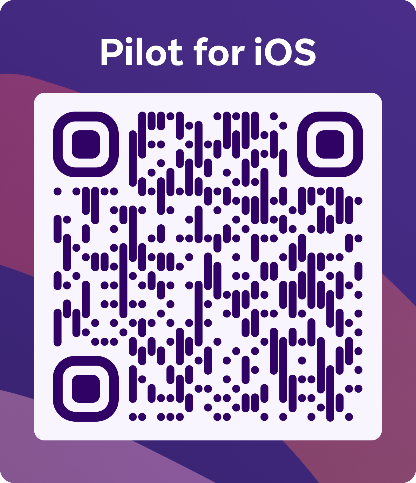 iOS用のQRコード。