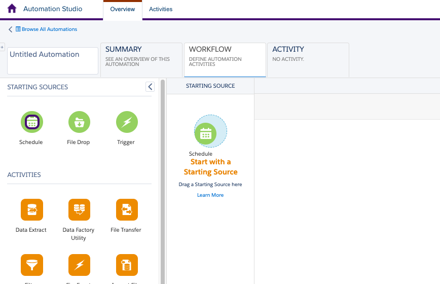 "Schedule"ジャーニーの開始元として使用します。