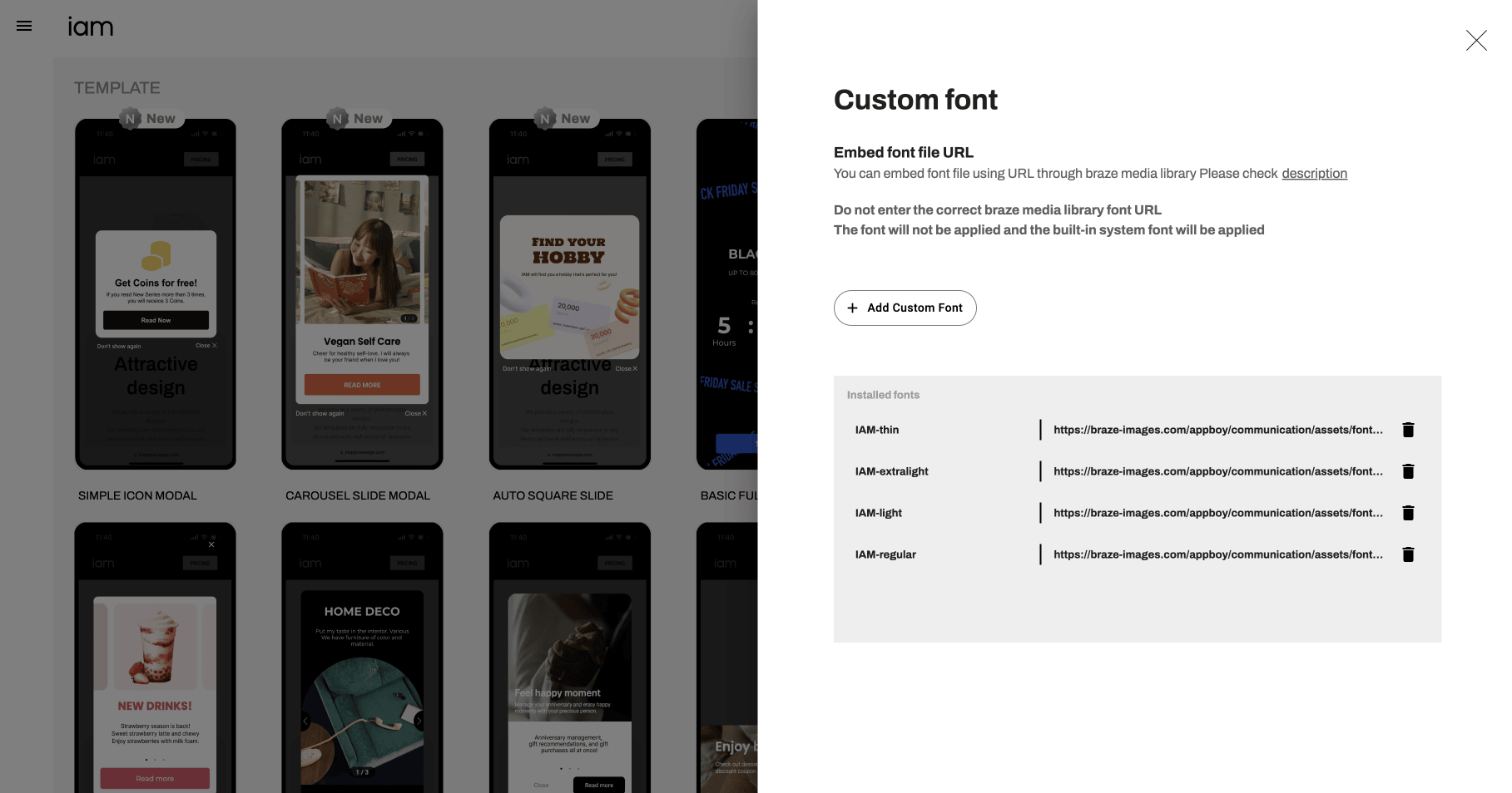 Liquid を追加するオプションが表示されている IAM Studio のUI。これらの選択肢には、パーソナライズされたセンテンスの作成が含まれます。