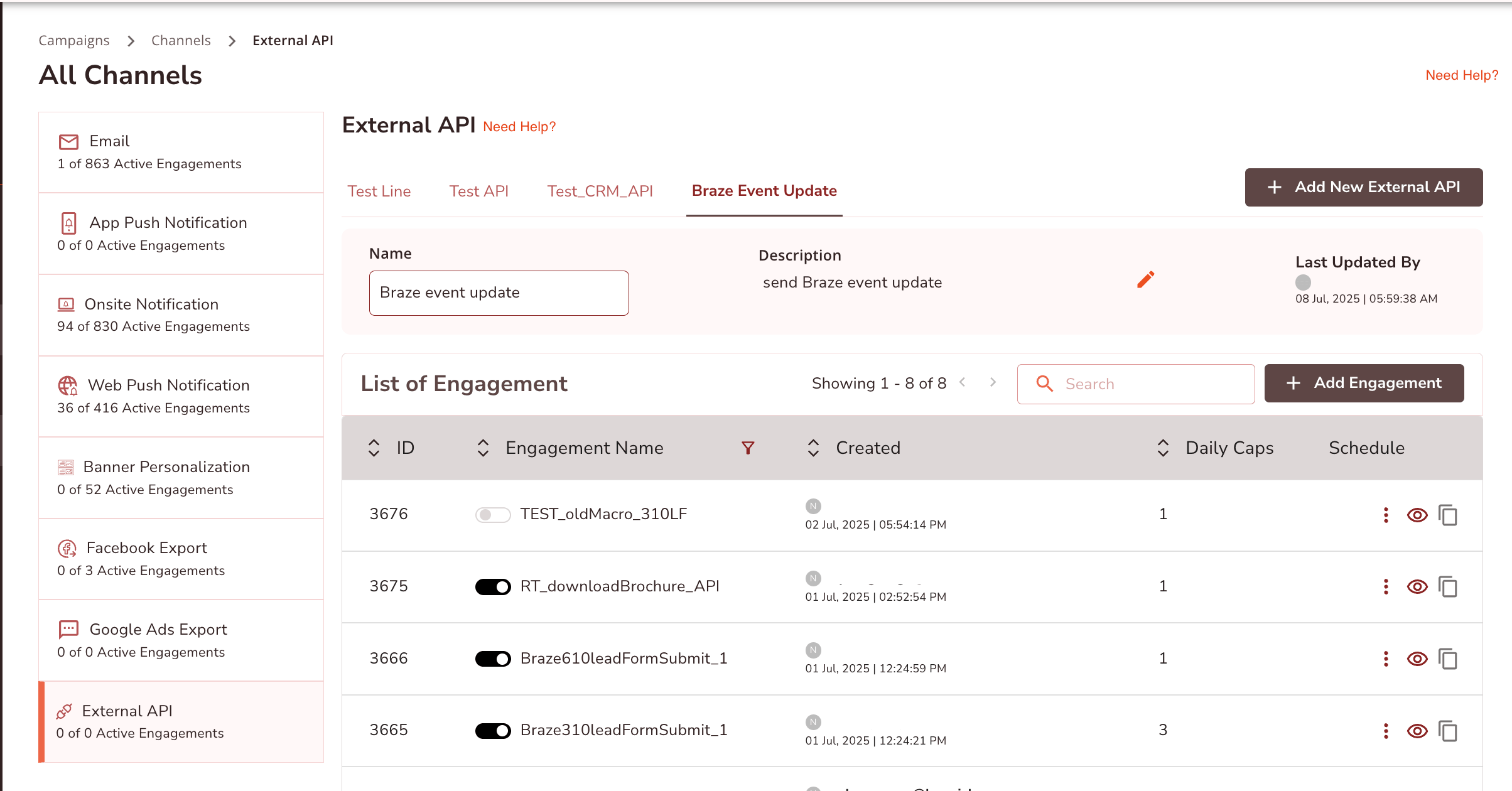 Lemniskで外部API作成プロセスを開始する