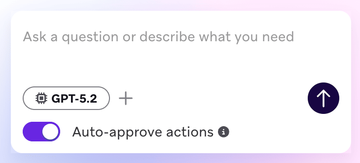 オペレータチャットパネルの自動アプリローブ切り替えと確認モーダル。