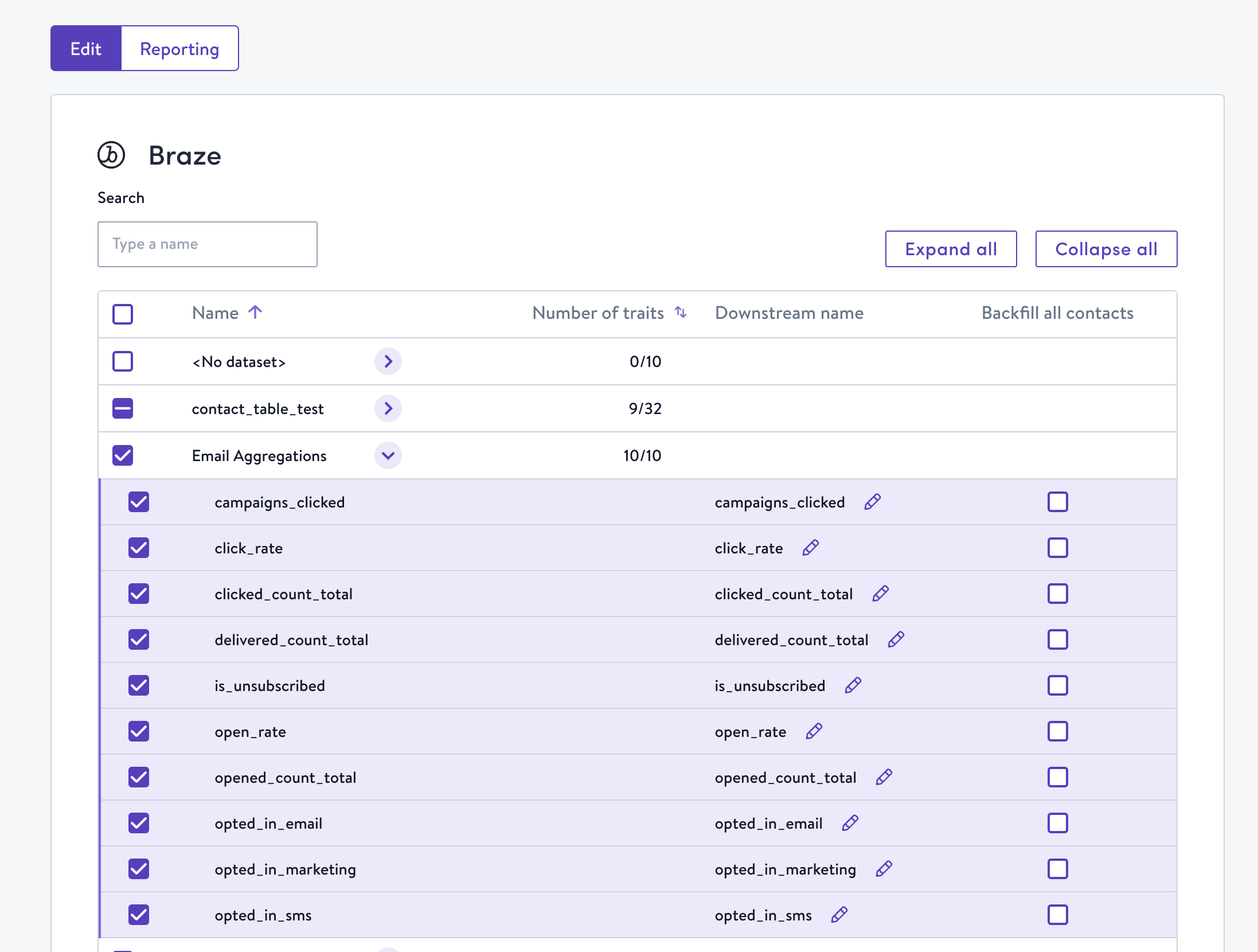 サイモンAIのシンク特性を選択する
