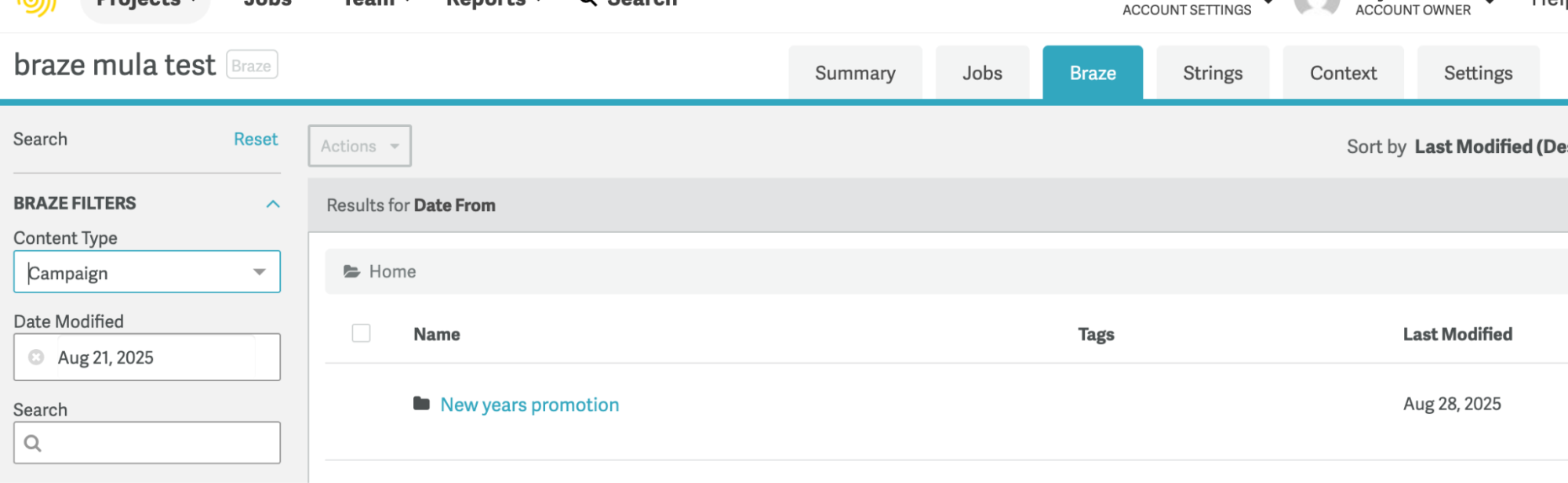 変換タグs のBraze メール。