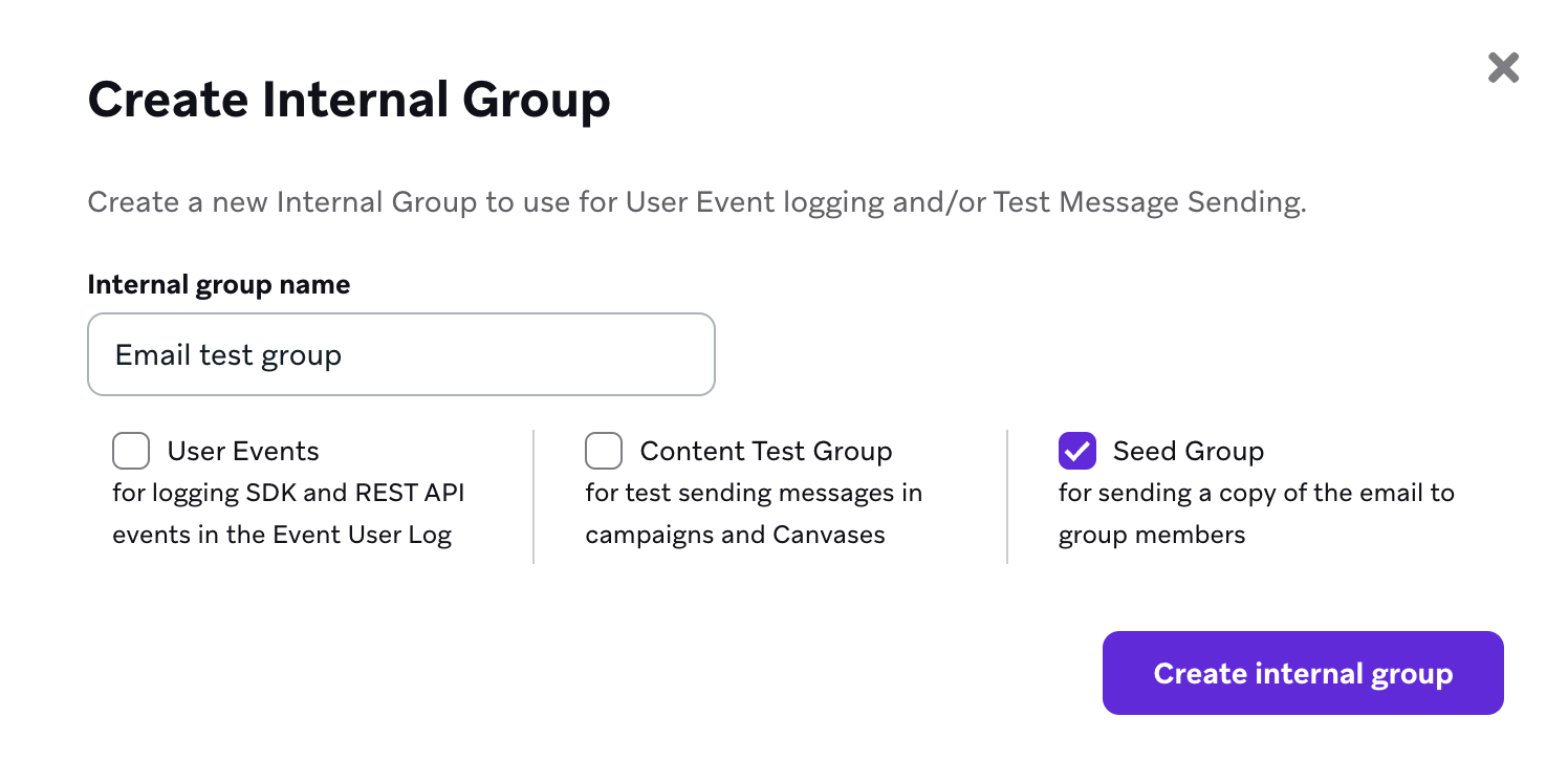 "Email test group".