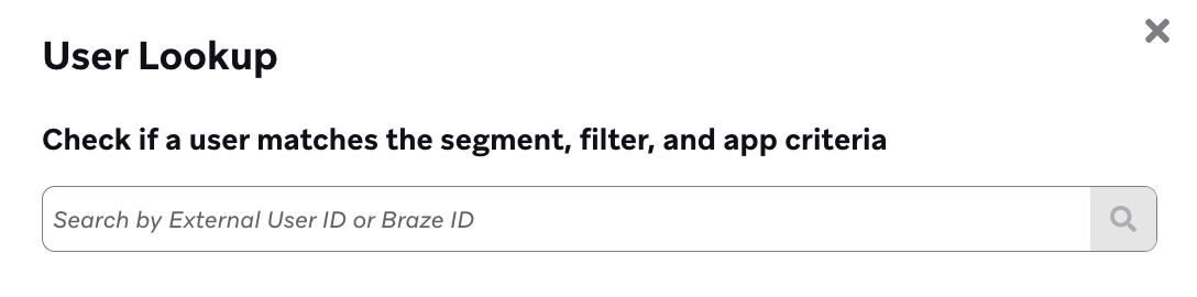 "User Lookup"ボタン"Lookup User".